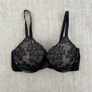 3 for $6 Maidenform Floral Black Lace Bra 36D Flawed